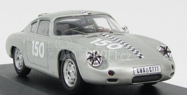 Best-model Porsche 1600gs Abarth Coupe N 150 Hockenheim 1961 F.hahnl 1:43 Silver