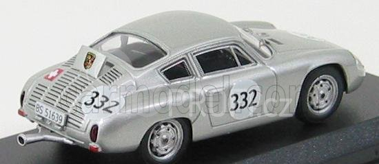 Best-model Porsche 1600gs Abarth N 332 Winner Campionato Europeo 1962 H.kuhnis 1:43 Silver