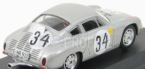 Best-model Porsche 1600gs Abarth N 34 Le Mans 1962 Barth - Herrmann 1:43 Silver