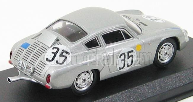 Best-model Porsche 1600gs Abarth N 35 Le Mans 1962 Buchet - Schiller 1:43 Silver