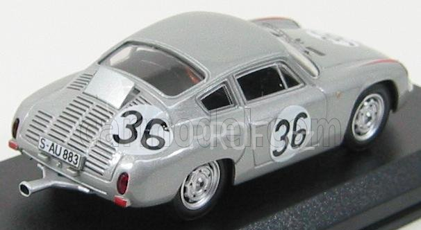 Best-model Porsche 1600gs Abarth N 36 Le Mans 1961 Linge - Pon 1:43 Silver