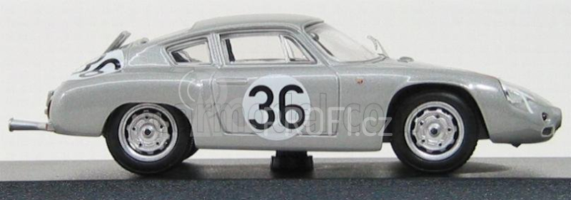 Best-model Porsche 1600gs Abarth N 36 Le Mans 1961 Linge - Pon 1:43 Silver
