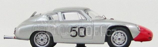 Best-model Porsche 1600gs Abarth N 50 Targa Florio 1962 Strale - Hahnl 1:43 Silver Red