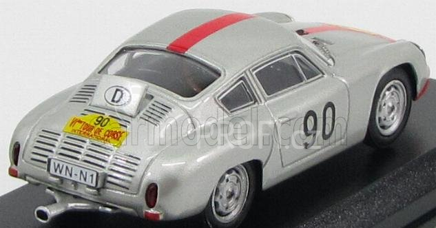 Best-model Porsche 1600gs Abarth N 90 Tour De Corse 1961 1:43 Silver Red