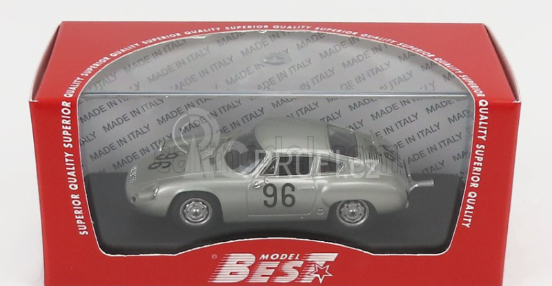 Best-model Porsche 356 Carrera Abarth N 96 Targa Florio 1961 Linge - Von Hanstein 1:43 Silver