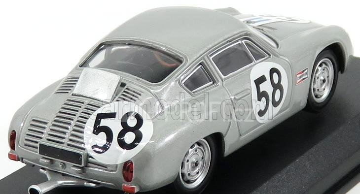 Best-model Porsche 356b Carrera Abarth Gtl N 58 12h Sebring 1963 Cassel - Sesslar 1:43 Grey