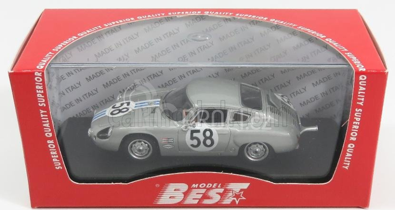 Best-model Porsche 356b Carrera Abarth Gtl N 58 12h Sebring 1963 Cassel - Sesslar 1:43 Grey