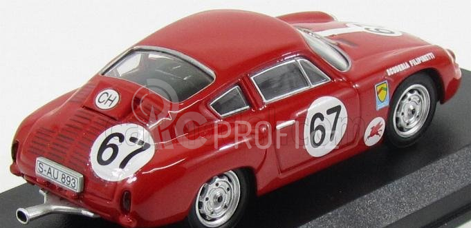 Best-model Porsche 356b Carrera Abarth Gtl N 67 Rossfeld Hill Climb 1963 H.muller 1:43 Red