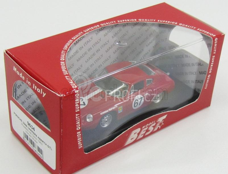 Best-model Porsche 356b Carrera Abarth Gtl N 67 Rossfeld Hill Climb 1963 H.muller 1:43 Red