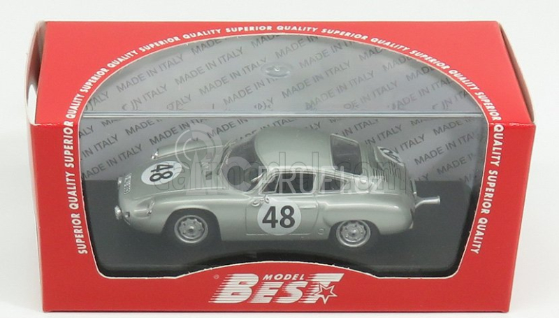 Best-model Porsche 356b Carrera Abarth N 48 7th 12h Sebring 1962 Gurney - Holbert 1:43 Silver