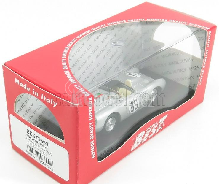 Best-model Porsche 550 Rs N 35 24h Le Mans 1959 Kerguen - Lacaze 1:43 Silver