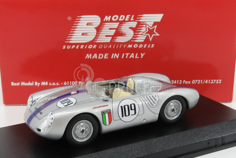 Best-model Porsche 550 Rs Spider N 109 Memorial Nassau Trophy Race 1957 R.rodriguez 1:43 Silver