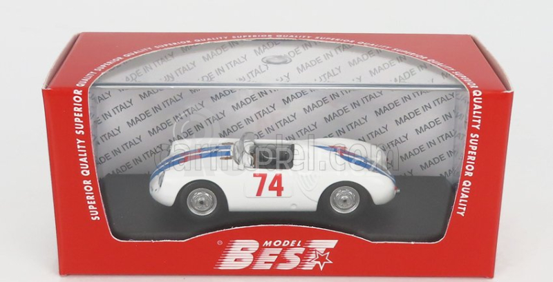 Best-model Porsche 550 Rs Spider N 74 Nassau Memorial Trophy Race 1958 D.sesslar 1:43 Bílá Modrá