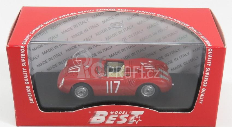 Best-model Porsche 550 Spider N 117 Scca National Thompson 1959 J.trotter 1:43 Red