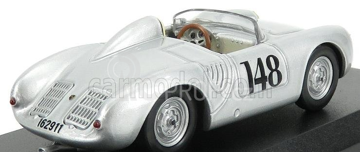 Best-model Porsche 550rs N 148 2nd Aosta- Gran San Bernardo 1957 Wolfgang Von Trips 1:43 Silver