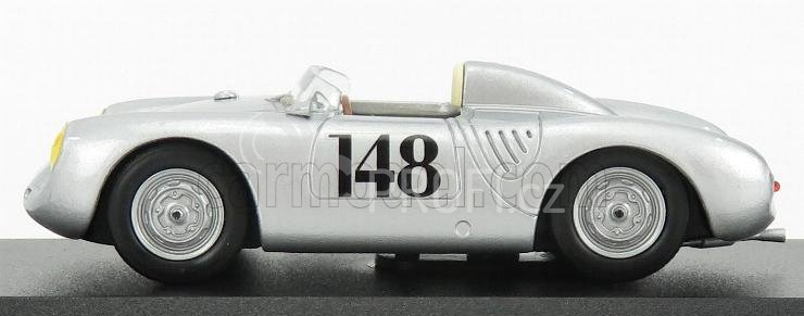 Best-model Porsche 550rs N 148 2nd Aosta- Gran San Bernardo 1957 Wolfgang Von Trips 1:43 Silver
