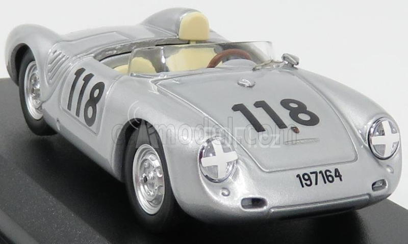 Best-model Porsche 550rs Spider N 118 2nd Targa Florio 1959 1:43 Silver