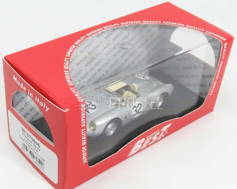 Best-model Porsche 550rs Spider N 32 24h Le Mans 1958 Godin De Beaufort - Linge 1:43 Silver
