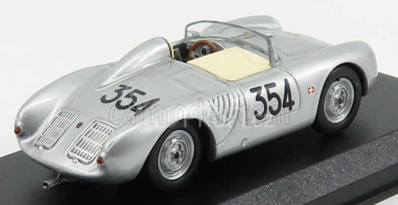 Best-model Porsche 550rs Spider N 354 Mille Miglia 1957 Heinz Schiller 1:43 Silver