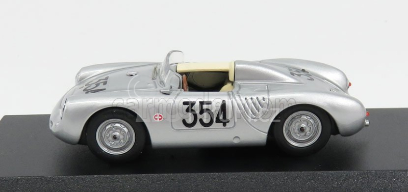 Best-model Porsche 550rs Spider N 354 Mille Miglia 1957 Heinz Schiller 1:43 Silver