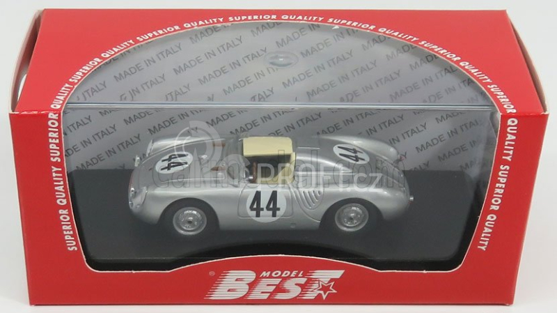 Best-model Porsche 550rs Spider N 44 12h Sebring 1957 Bunker - Wallace 1:43 Silver