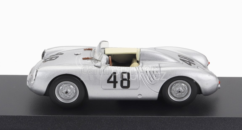 Best-model Porsche 550rs Spider N 48 1000km Buenos Aires 1958 Stirling Moss - Jean Behra 1:43 Silver