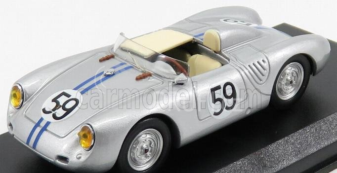 Best-model Porsche 550rs Spider N 59 24h Le Mans 1958 Schiller - Tot 1:43 Silver