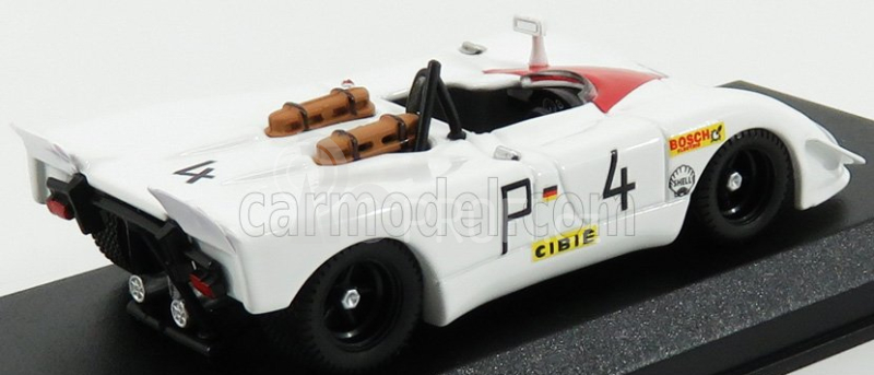 Best-model Porsche 908/02 Flunder N 4 2nd 1000km Nurburgring 1969 Stommelen - Herrmann 1:43 Bílá