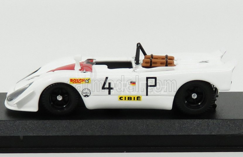 Best-model Porsche 908/02 Flunder N 4 2nd 1000km Nurburgring 1969 Stommelen - Herrmann 1:43 Bílá