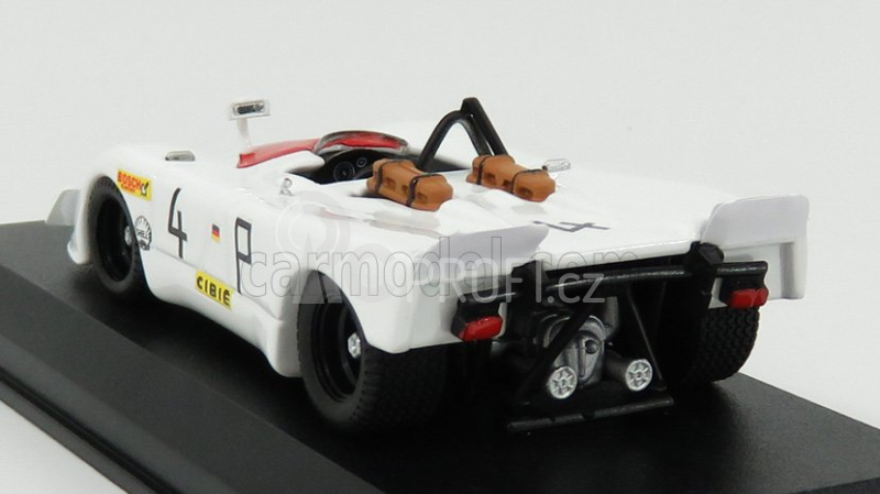 Best-model Porsche 908/02 Flunder N 4 2nd 1000km Nurburgring 1969 Stommelen - Herrmann 1:43 Bílá