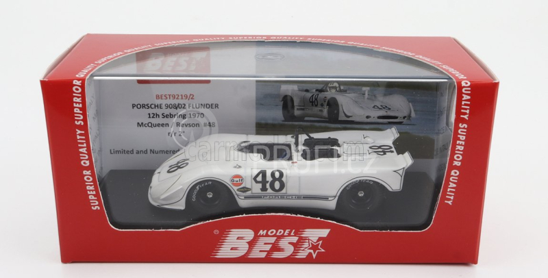 Best-model Porsche 908/02 Flunder Spider N 48 1:43, bílá
