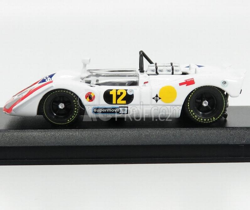 Best-model Porsche 908/02 N 12 2nd 1000km Buenos Aires 1970 Roig - Rindt 1:43 Bílá