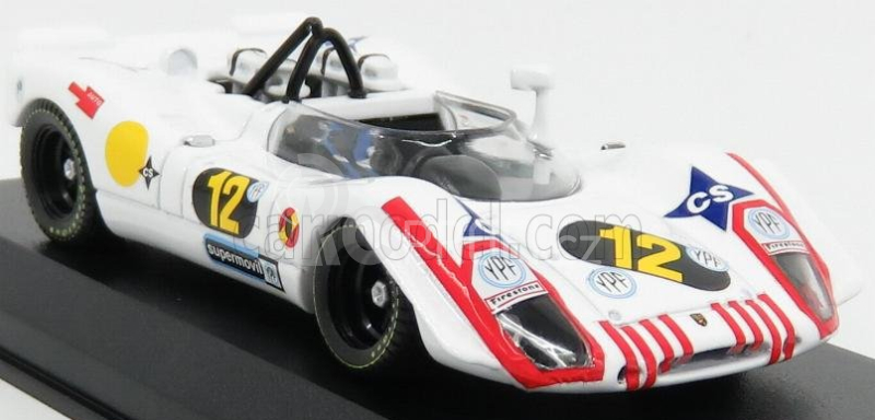 Best-model Porsche 908/02 N 12 2nd 1000km Buenos Aires 1970 Roig - Rindt 1:43 Bílá