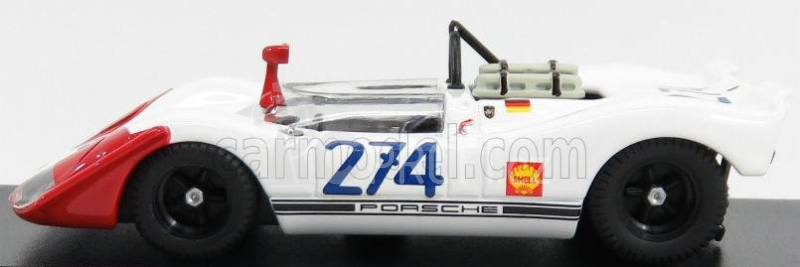 Best-model Porsche 908/02 N 274 3rd Targa Florio 1969 Stommelen - Herrmann 1:43 Bílá Červená