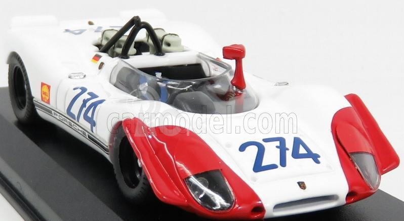 Best-model Porsche 908/02 N 274 3rd Targa Florio 1969 Stommelen - Herrmann 1:43 Bílá Červená