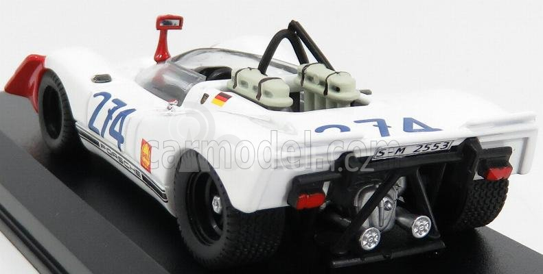 Best-model Porsche 908/02 N 274 3rd Targa Florio 1969 Stommelen - Herrmann 1:43 Bílá Červená