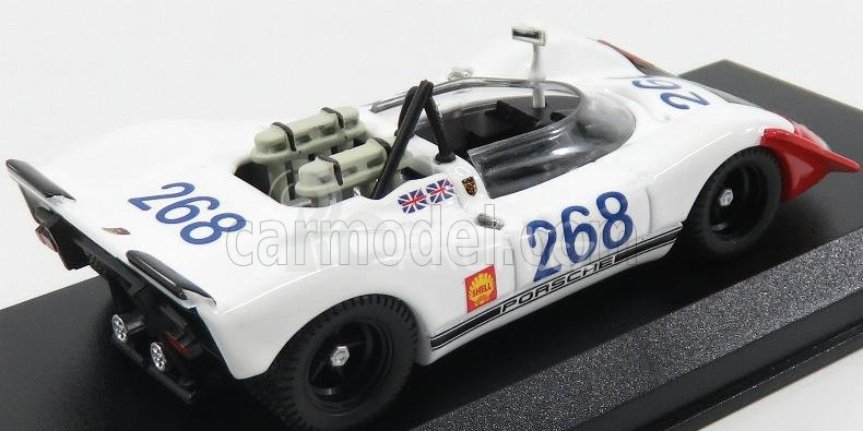 Best-model Porsche 908/02 N 968 Targa Florio 1969 Redman - Attwood 1:43 Bílá Červená