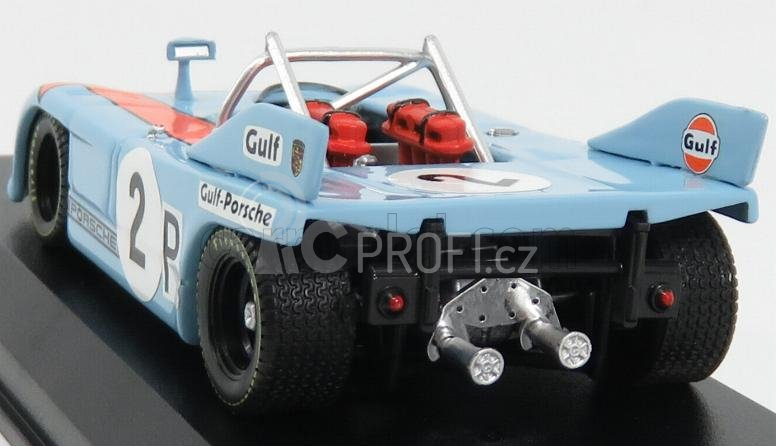 Best-model Porsche 908/03 N 2 1000km Nurburgring 1971 Bell - Siffert 1:43 Světle Modrá