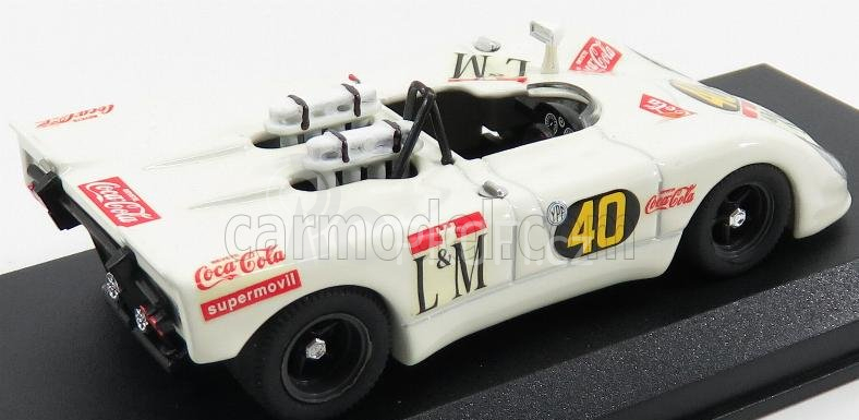 Best-model Porsche 908/2 Flunder Spider N 40 Temporada 1970 Decadenet - Pairetti 1:43 Bílá