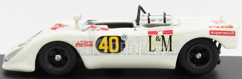 Best-model Porsche 908/2 Flunder Spider N 40 Temporada 1970 Decadenet - Pairetti 1:43 Bílá