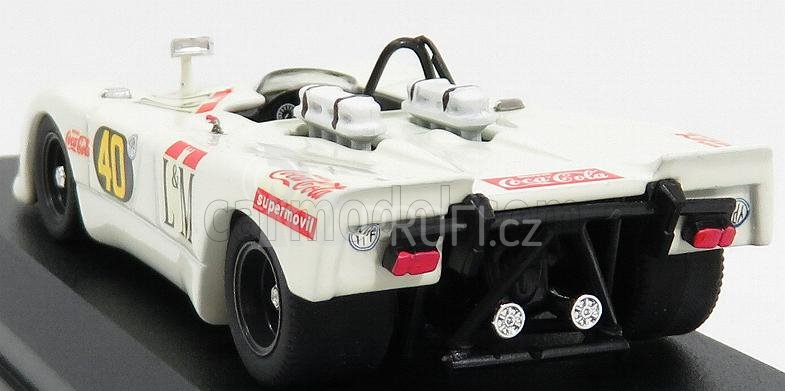 Best-model Porsche 908/2 Flunder Spider N 40 Temporada 1970 Decadenet - Pairetti 1:43 Bílá