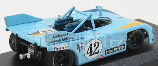 Best-model Porsche 908/3 N 42 Watkins Glen 1972 Joest - Casoni 1:43 Světle Modrá Žlutá