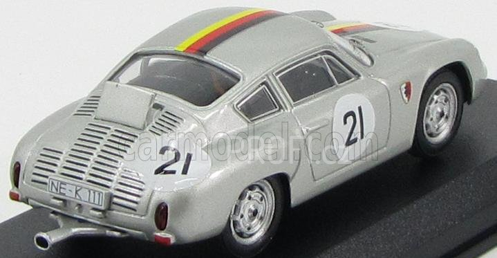 Best-model Porsche Abarth N 21 1000km Parigi 1962 Lingue - Koch 1:43 Silver