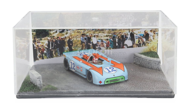 Best-model Porsche Diorama - 908/03 Spider N 12 Targa Florio 1970 Joseph Siffert 1:43 Světle Modrá Oranžová