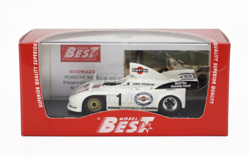 Best-model Porsche Porsche 908/4 Team Martini Racing N 1 Press 1978 1:43 Bílá