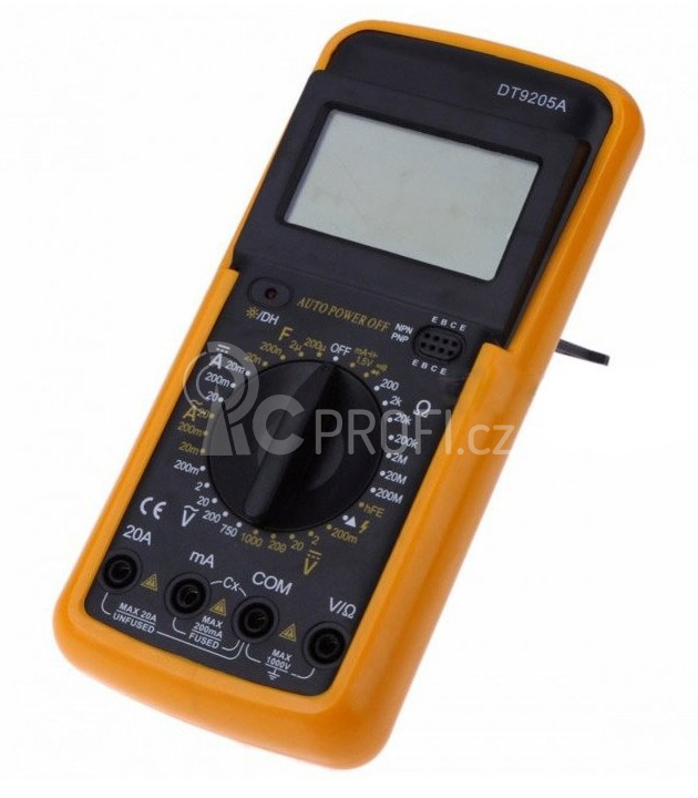 Multimetr DT9205A s LCD displayem