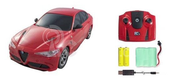 RC auto Alfa Romeo Giulia Quadrifoglio,červená