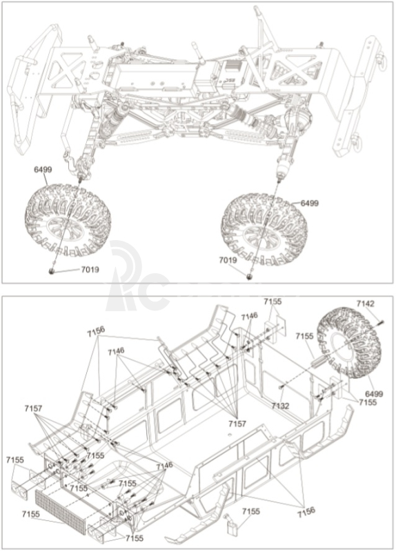 RC auto DF-4J Crawler XXL