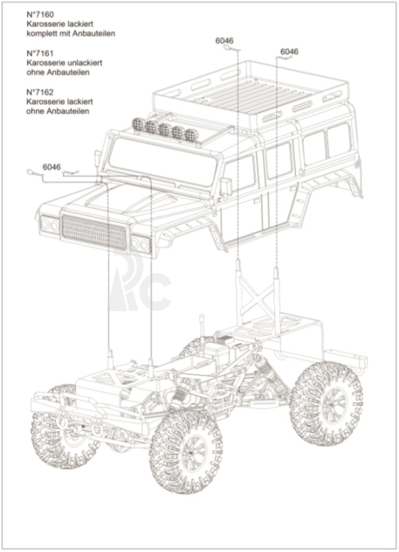 RC auto DF-4J Crawler XXL