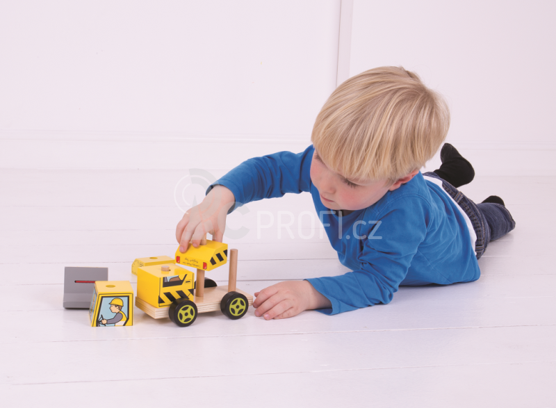 Bigjigs Baby Nasazování buldozer
